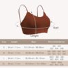 KCDDUMK 4 Pieces Cami Bras - Women's V-Neck Padded Seamless Straps Bralette