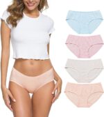 Wealurre Cotton Bikini Women's Breathable Panties Seamless Comfort Underwear