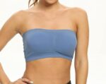 Venbond 3Packs Women's Seamless Bandeau Crop Tube Top Bra Strapless Padded Bralett