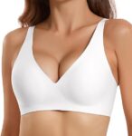 Deep V Bras for Women No Underwire Comfort Wireless