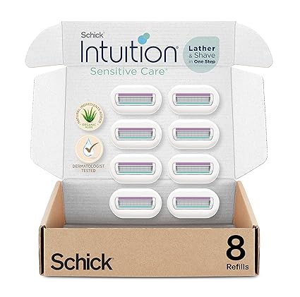 Schick Intuition Sensitive Care Razor for Women,8 blades