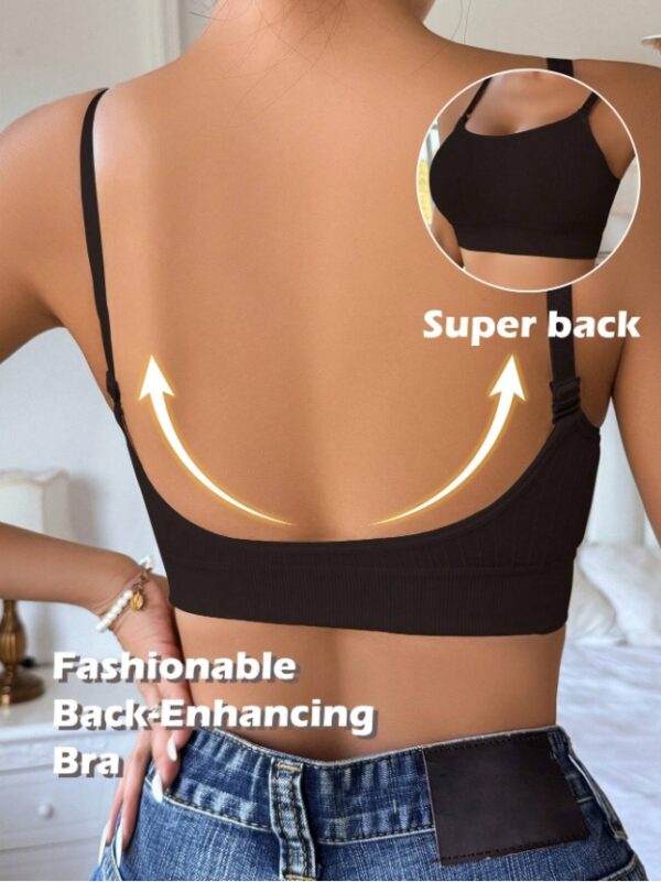 Women's Seamless Wireless Deep U Backless Comfort Bra