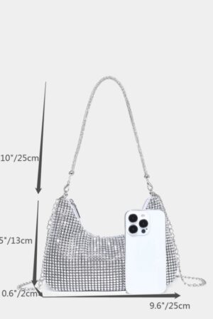 Glitter Bling, Sequin, Luxury, Shiny Rhinestone Decor Hobo Bag Glamorous Evening Bag, Dinner Bag Faux Pearl For Party Girl, Woman, Bride Perfect For Party, Wedding, Prom, Dinner/Banquet, For Matching, Outfit,Perfect For Wedding Dress,Formal Dresses For Women,Prom Dress,Birthday Dress