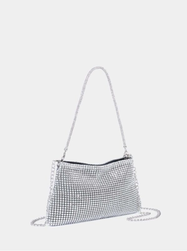 Glitter Bling, Sequin, Luxury, Shiny Rhinestone Decor Hobo Bag Glamorous Evening Bag, Dinner Bag Faux Pearl For Party Girl, Woman, Bride Perfect For Party, Wedding, Prom, Dinner/Banquet, For Matching, Outfit,Perfect For Wedding Dress,Formal Dresses For Women,Prom Dress,Birthday Dress