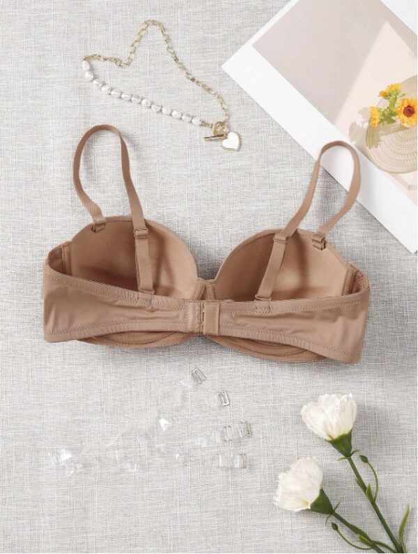 Women's Solid Color Strapless Bra