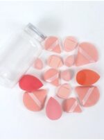 15pcs Makeup Sponges With Storage Case, 3pcs Makeup Egg Sponge & 3pcs Mini Makeup Egg Sponge & 3pcs Loose Powder Puff & 3pcs Mini Loose Powder Puff & 3pcs Mini Finger Air Cushion Puff. Mixed Beauty Sponge For Liquid, Cream And Powder, Multicolor Makeup Sponge, Latex-Free Dual-Use Foundation Cream, Air Cushion Powder Puff, Latex-Free Blending Sponge And Makeup Puff. Suitable For All Skin Types. Made From Ultra-Soft Velvet, Designed For Shaping, Eye And Corner Beauty Blender Foundation Mixing Container