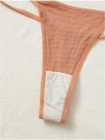 7packs Ribbed Knit Sexy Thongs