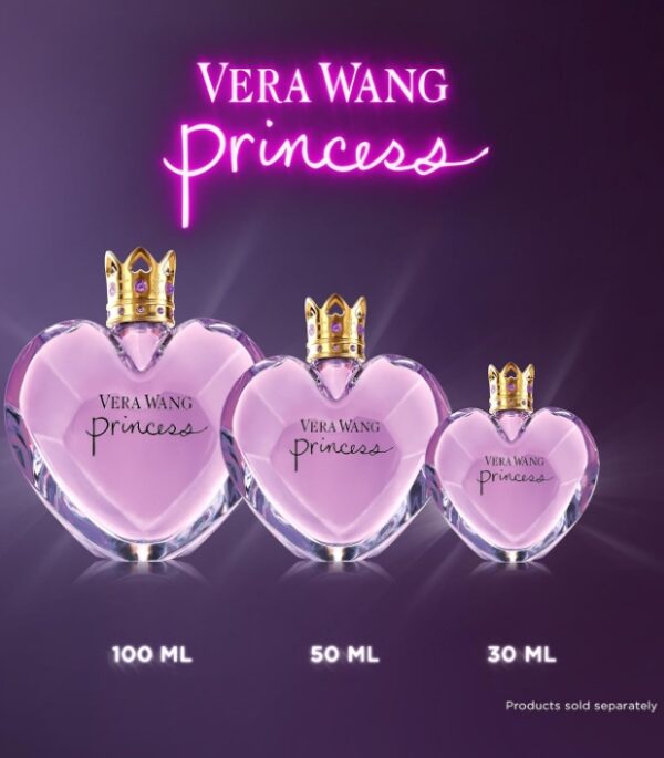 VERA WANG Princess - Eau de Toilette for Women - Fruity & Floral Profile with Notes of Apple, Guava, Vanilla - Medium Longevity